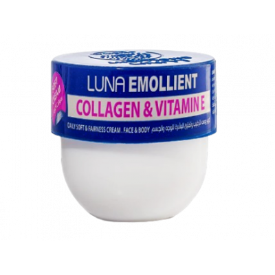 LUNA EMOLLIENT COLLAGEN & VITAMIN E DAILY SOFT & FAIRNESS FACE & BODY CREAM 20 GM